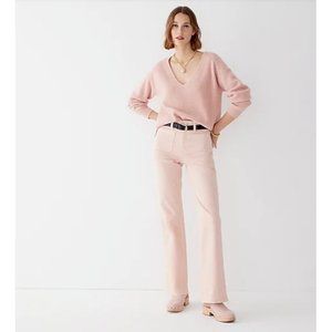 J Crew $148 Mauve High Rise Garment Dyed Flare Jeans Size 29 BK837